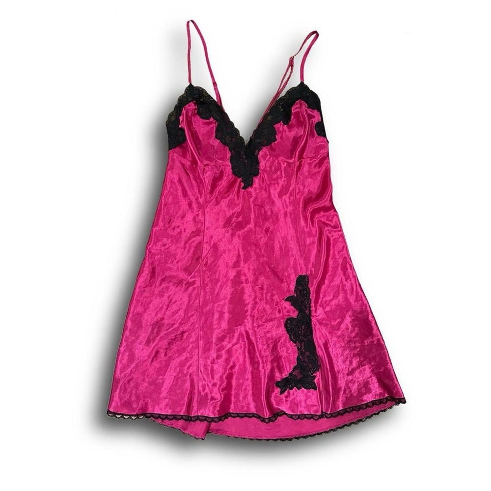 Fredericks of Hollywood pink slip dress